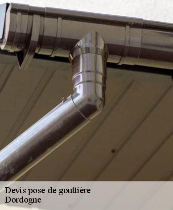 Devis pose de gouttière Dordogne 