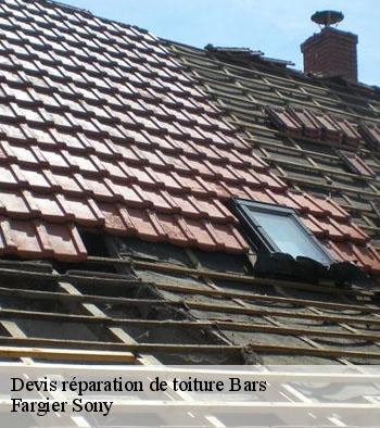 Devis réparation de toiture  bars-24210 Fargier Sony