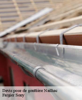 Devis pose de gouttière  nailhac-24390 Fargier Sony